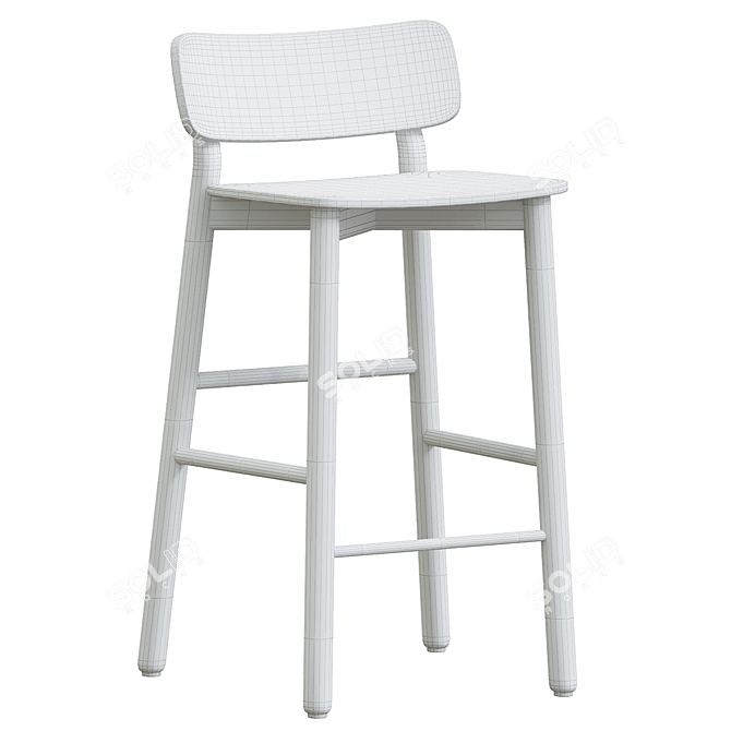 Translated Description: Skagerak Hven Bar Stool

 Scandi Chic Bar Seating 3D model image 5