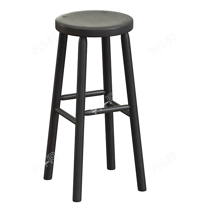 Sleek, Minimalist Storia Bar Seat 3D model image 2