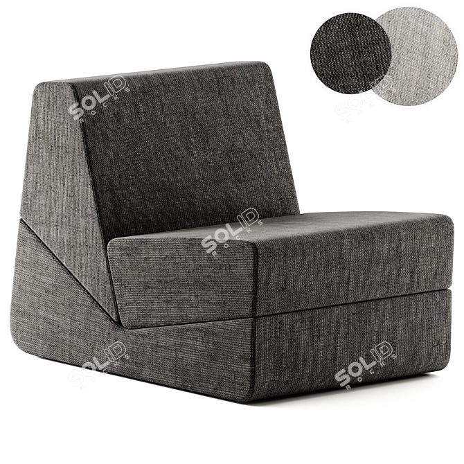 Zanotta Galeotta Convertible Armchair 3D model image 1