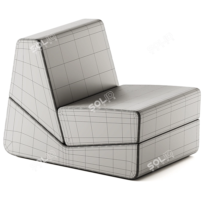 Zanotta Galeotta Convertible Armchair 3D model image 3