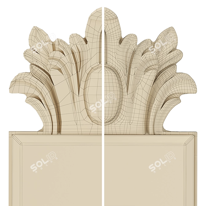 Luxury Wall Mirror 3895297.0041 3D model image 4