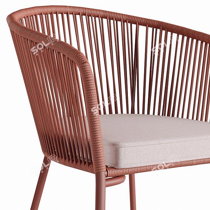 Modern Indoor/Outdoor Yanet Chair 3D model image 2