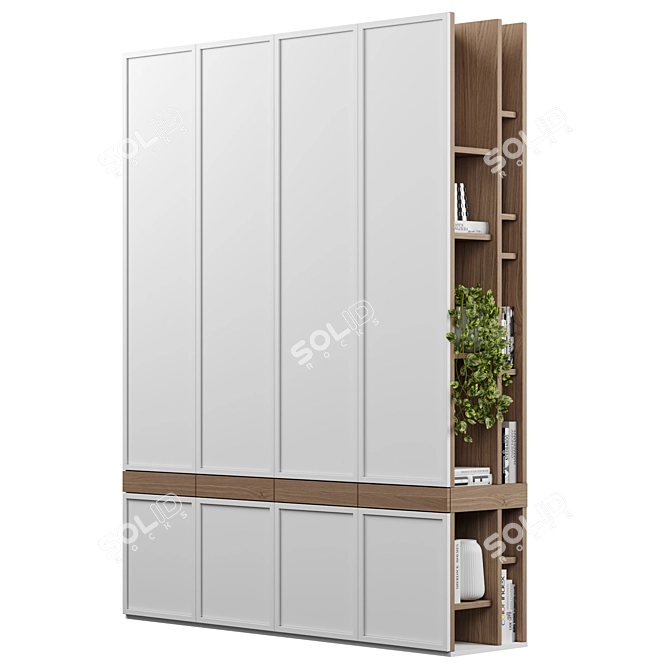 Modular Wardrobe 3D Model 3D model image 1