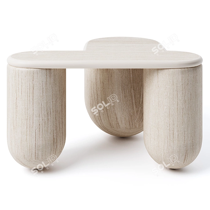 Sleek Designer Coffee Table Essence 3D model image 2