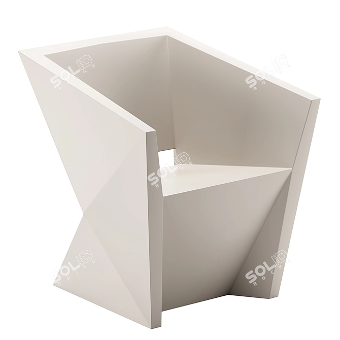 Modern Elegance in FAZ Armchair 3D model image 2