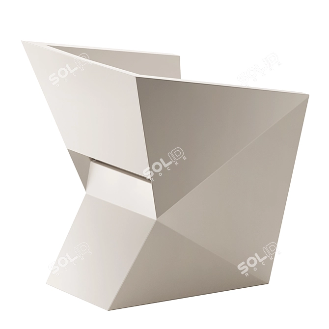 Modern Elegance in FAZ Armchair 3D model image 3