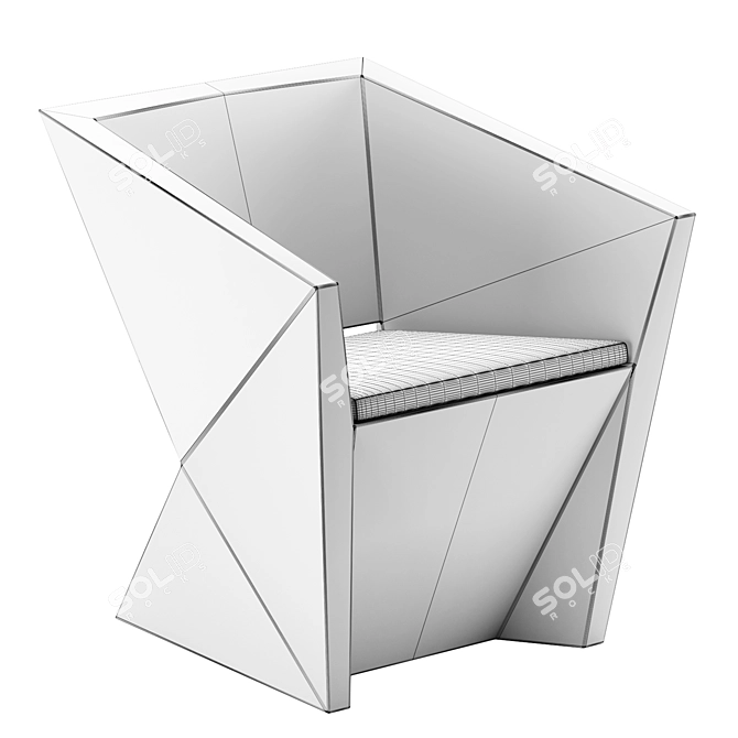 Modern Elegance in FAZ Armchair 3D model image 4