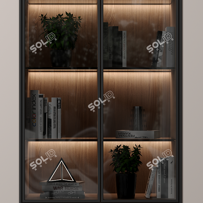 Modular Cabinet with Adjustable Shelves 3D model image 3