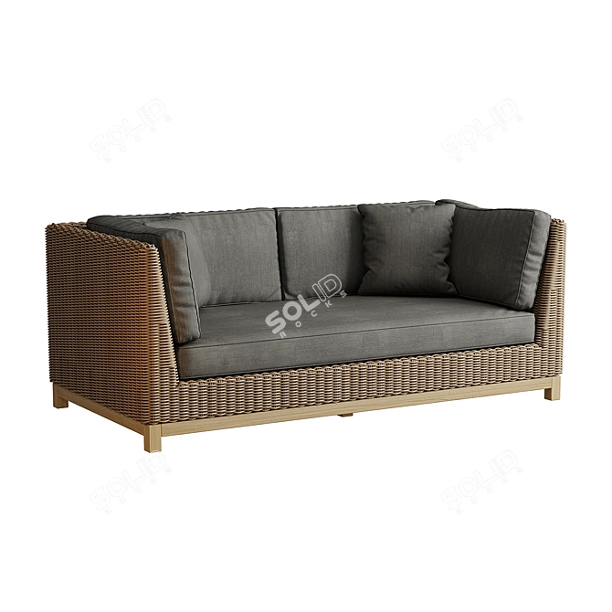 Costa Rica Double Sofa 3D model image 2