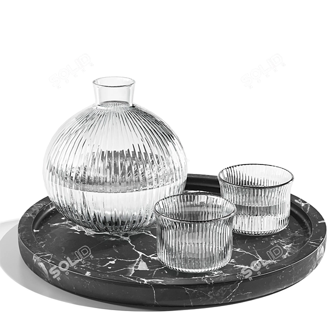 Modern Tableware Set Render Ready 3D model image 3