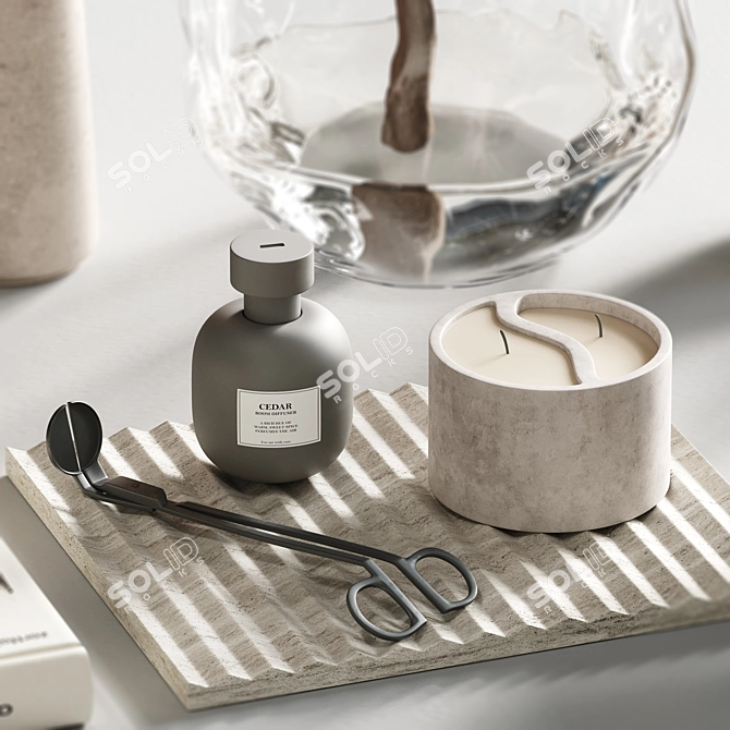 Elegant Decor Set 3DS Max 3D model image 3