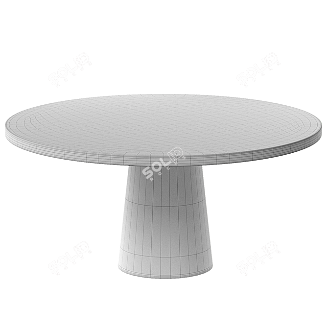 Modern Outdoor Dining Table Model 3D model image 2