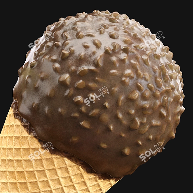 Description Translation: Ice cream cones in chocolate glaze with nuts. Waffle material uses displacement for close-ups, adjust size measurements for distant shots.

 3D model image 5