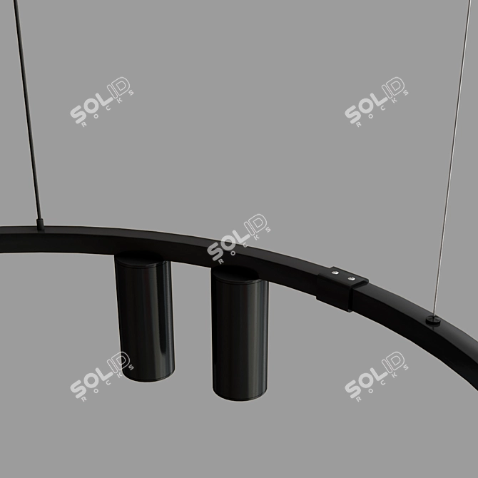  Suspension Rings Set Twins Height 3D model image 4