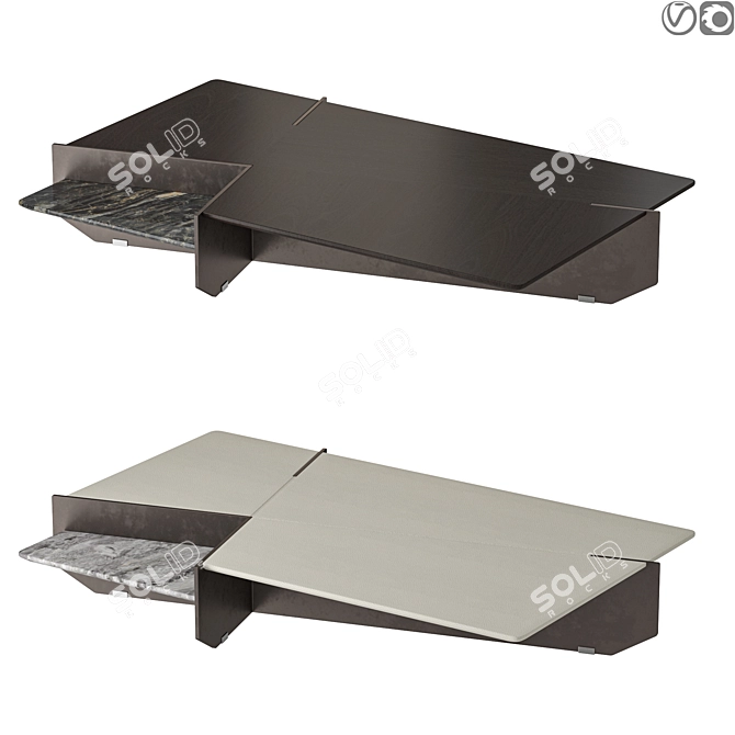 Modern Designer Giorgetti Ghiblim Table 3D model image 1