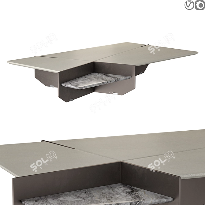 Modern Designer Giorgetti Ghiblim Table 3D model image 7