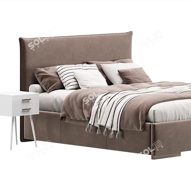 Elegant Slipson 180 Bed by Divan.ru 3D model image 4