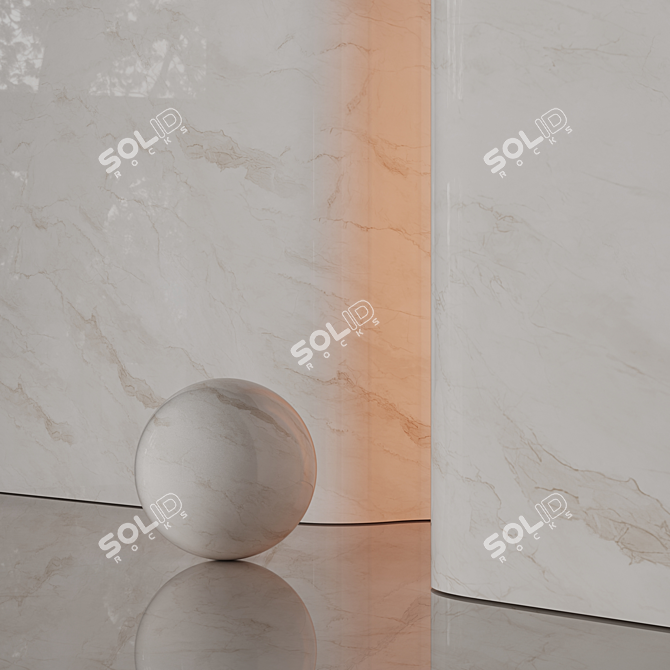 Luxury Marble Texture Set - 8K 3D model image 5