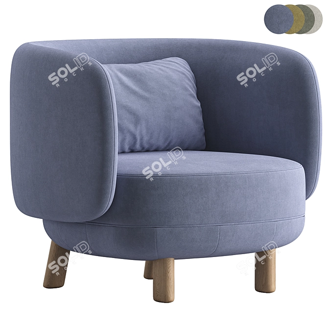 Cosmic Lounge Chair Collection 3D model image 2