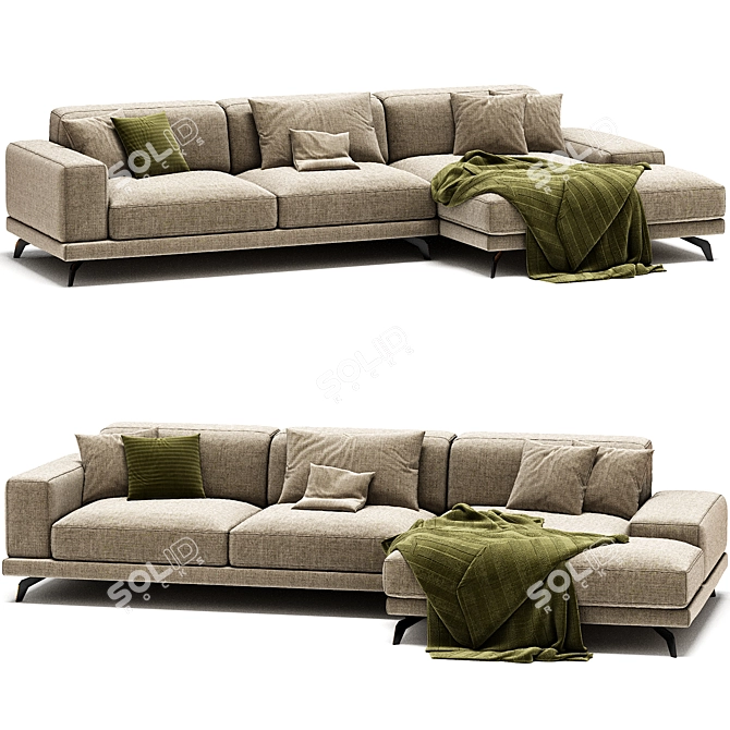 Nobonobo FEZA Sectional Sofa Unique 3D model image 1