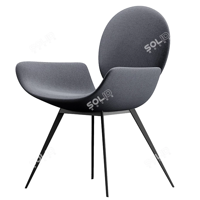 Modern Elegance: Bonaldo Youpi Chair 3D model image 1