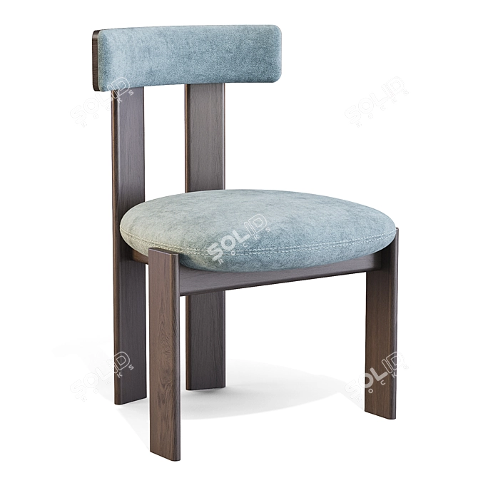 Pi Chair: Minimalist Comfort Icon 3D model image 1
