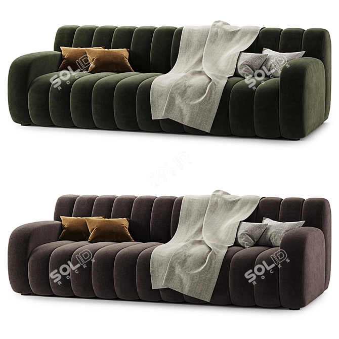 Modern Modular Zibby Sofa 3D model image 3