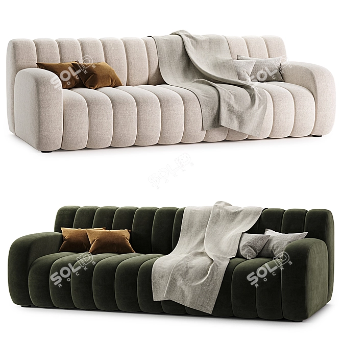 Modern Modular Zibby Sofa 3D model image 4