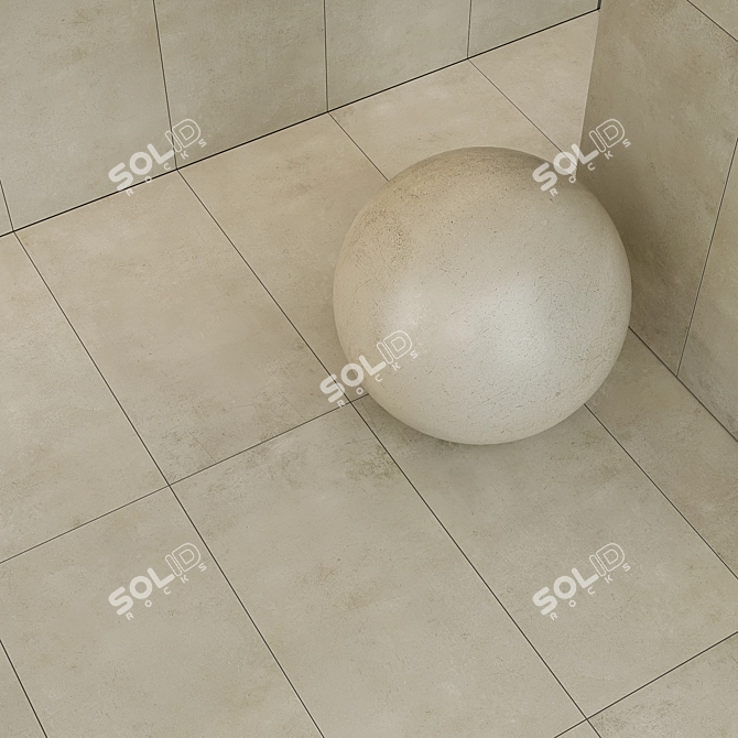 Fabrika Beige Grey Ceramogranit Tiles 3D model image 3