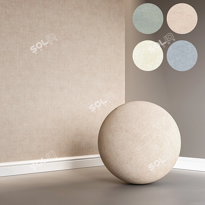 Solid Color Wallpaper Set 3D model image 1