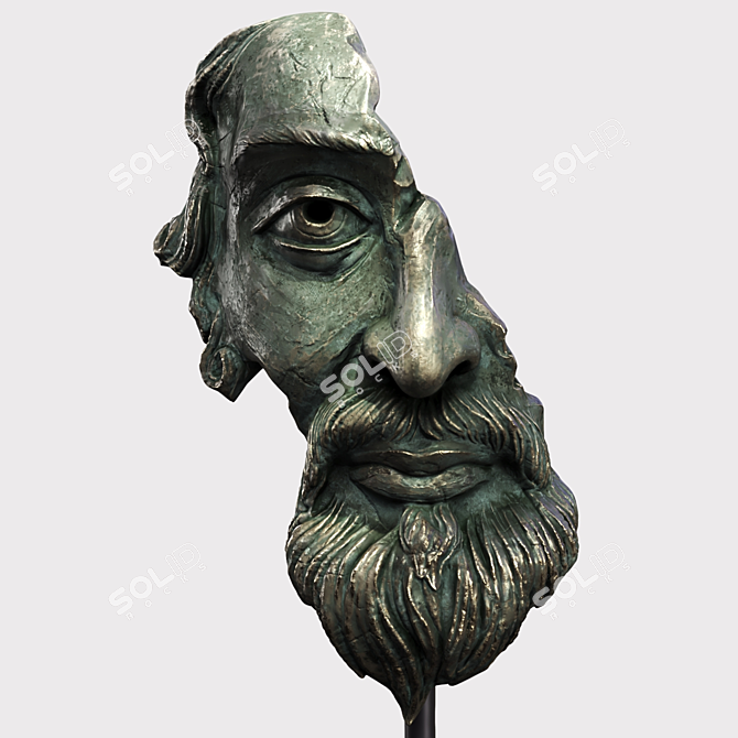 Face Sculpture 3D Render Model 3D model image 2