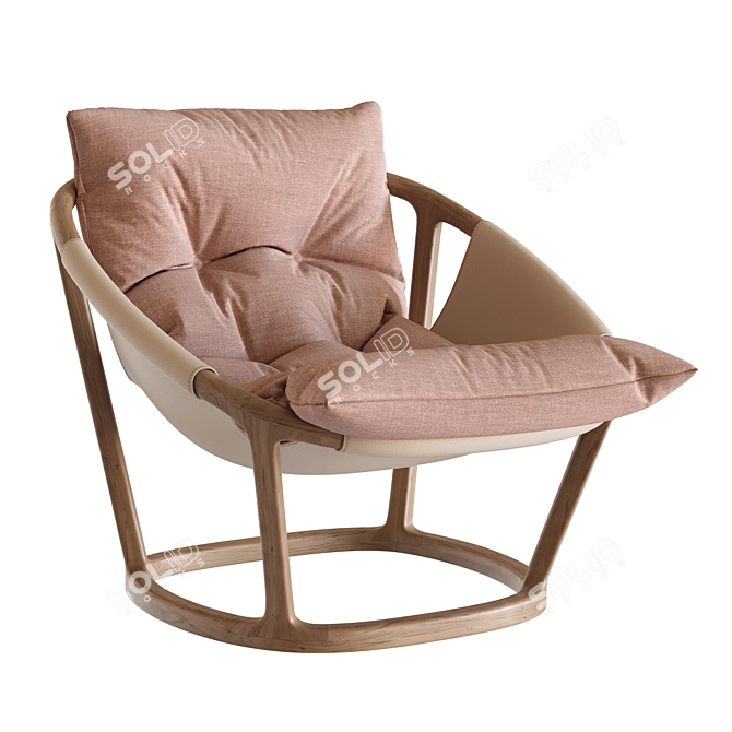 Modern Armchair 3D Model Set 3D model image 1