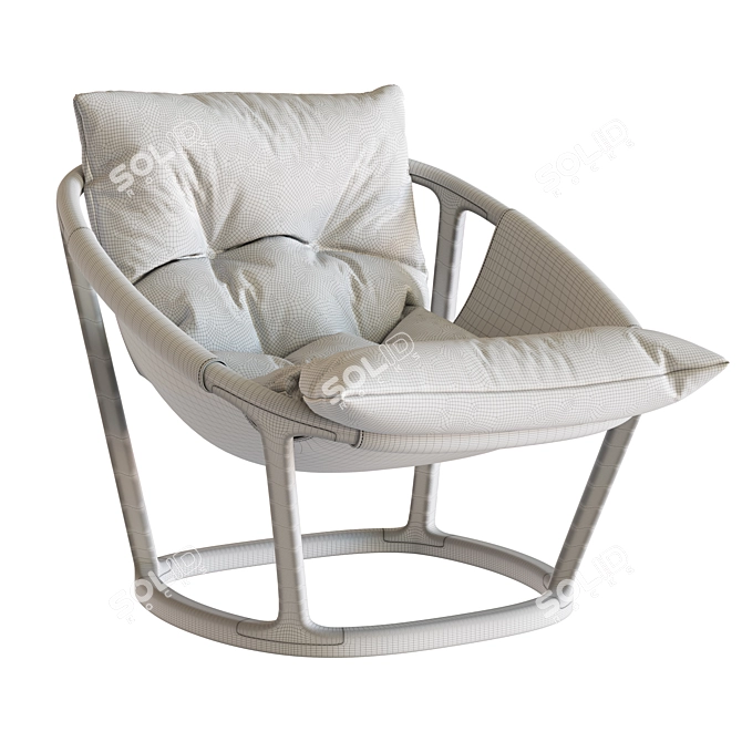 Modern Armchair 3D Model Set 3D model image 7