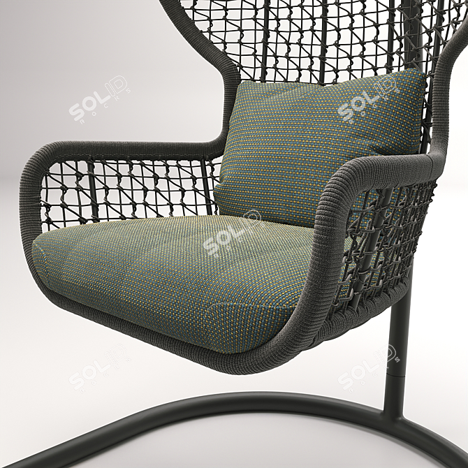 Emma Nest: Modern Rattan Oasis 3D model image 2