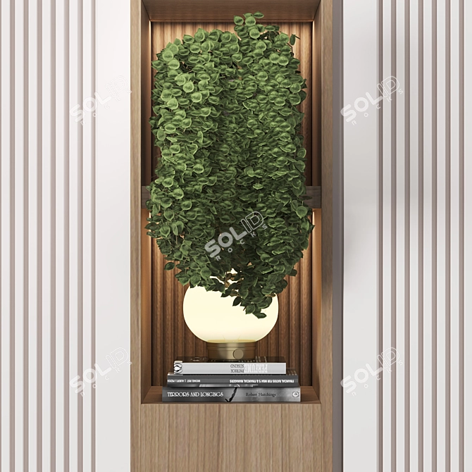 High-Quality Wood Wardrobe Render 3D model image 3