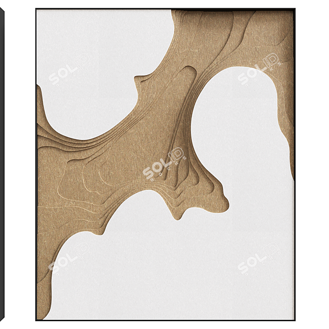 3D Decorative Volume Panels 3D model image 4