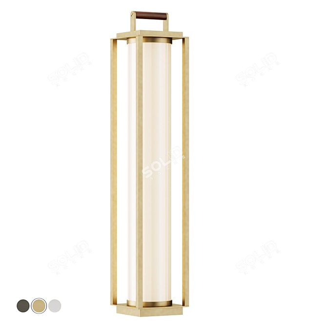 Nautical Inspired LED Floor Lantern 3D model image 1