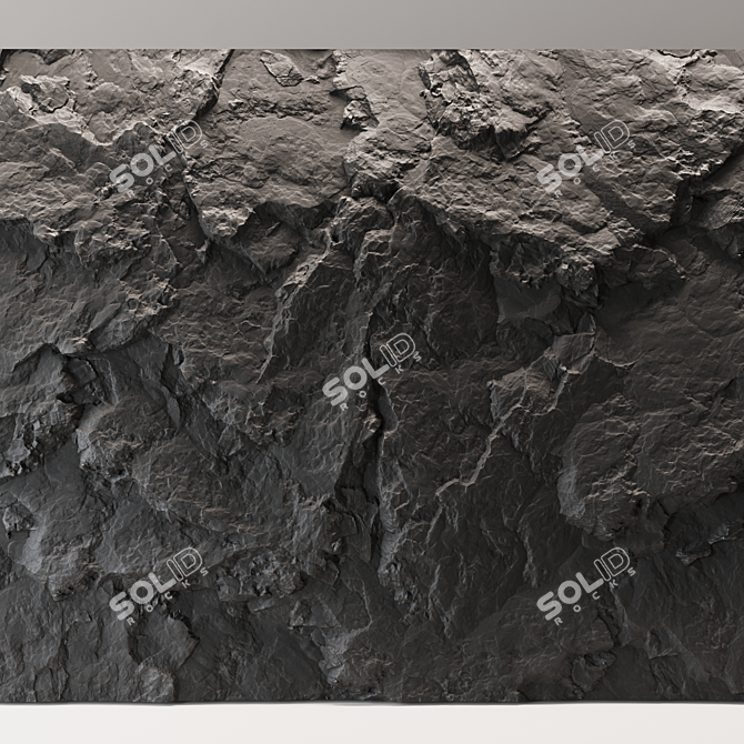 Seamless Rock Textures Set 3D model image 1