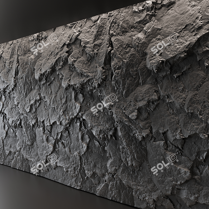 Seamless Rock Textures Set 3D model image 2