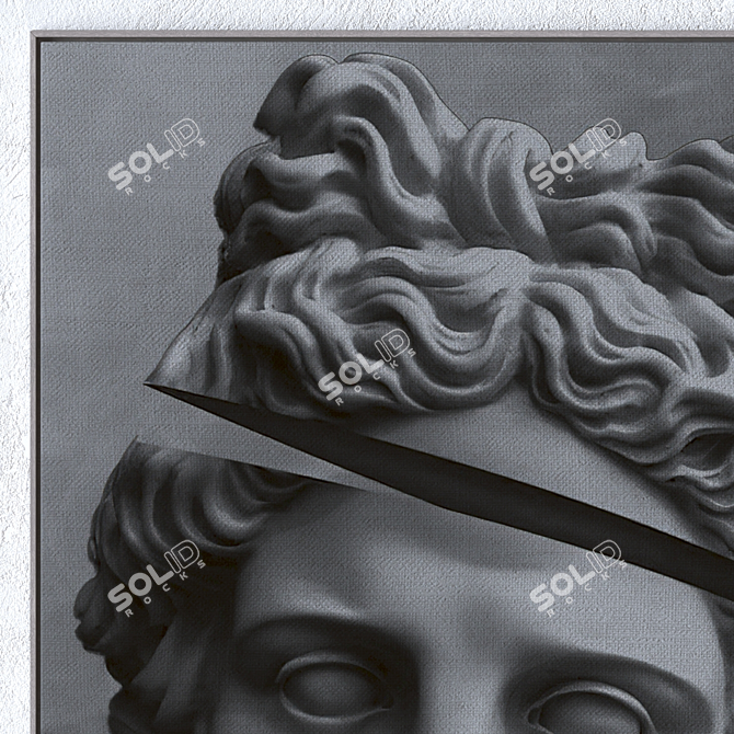 Modern Wall Art Frames Set 3D model image 2