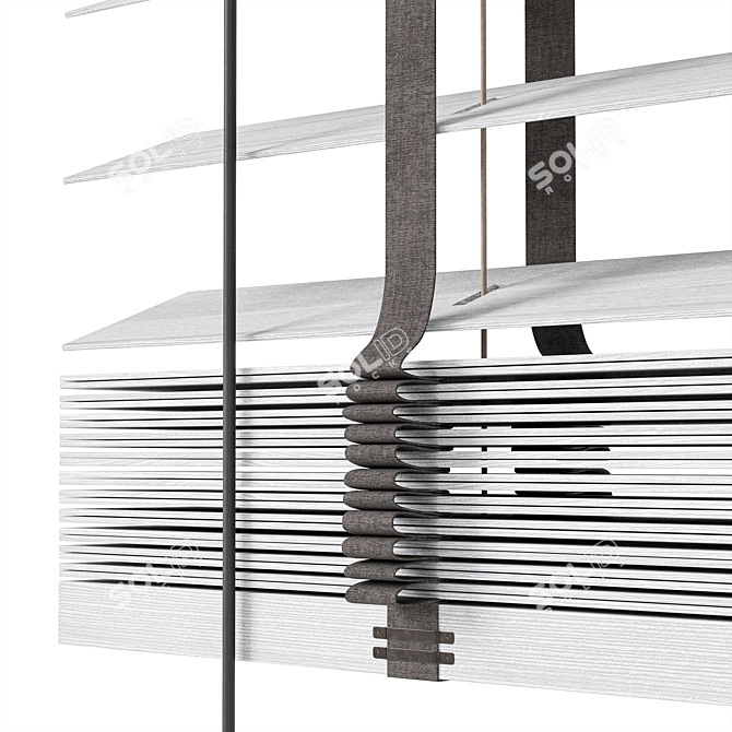  Tri-Position Wooden Blinds Set 3D model image 2