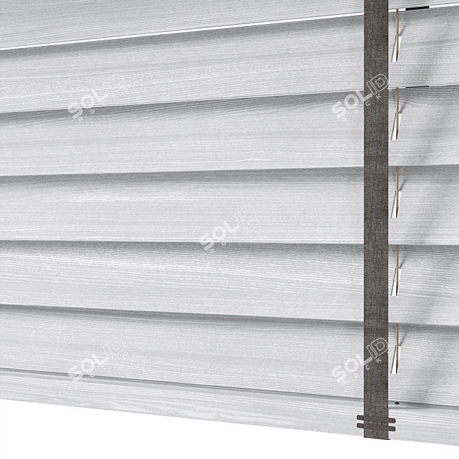  Tri-Position Wooden Blinds Set 3D model image 5