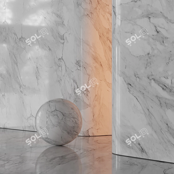 High-Res Marble Material Set 3D model image 3