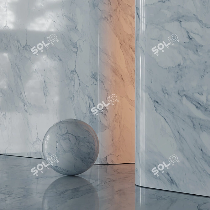 High-Res Marble Material Set 3D model image 5