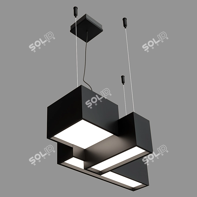 Modern BEBOW LED Pendant Light 3D model image 2
