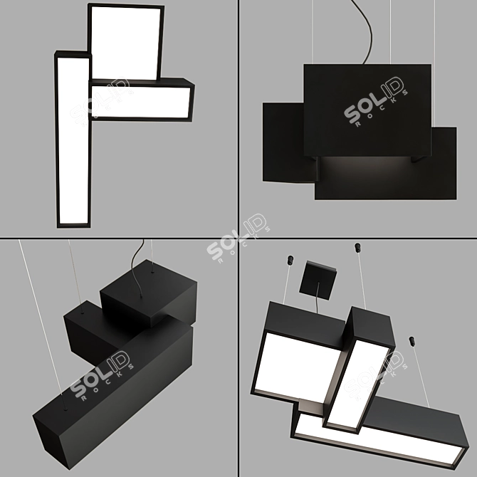 Modern BEBOW LED Pendant Light 3D model image 3