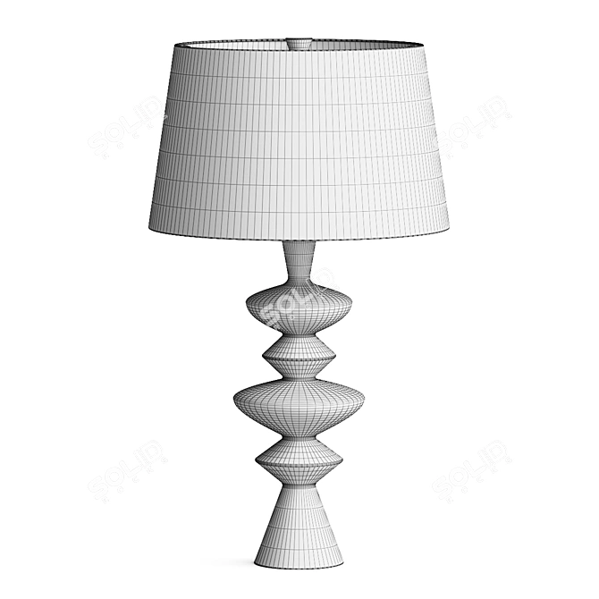 Sleek Modern Table Lamp 3D model image 2