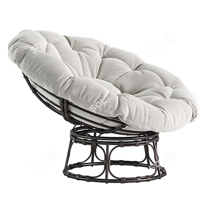 SAFAVIEH Kiraya Outdoor Papasan Chair 3D model image 3