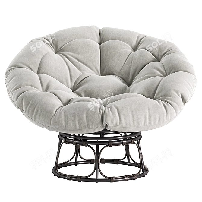 SAFAVIEH Kiraya Outdoor Papasan Chair 3D model image 4