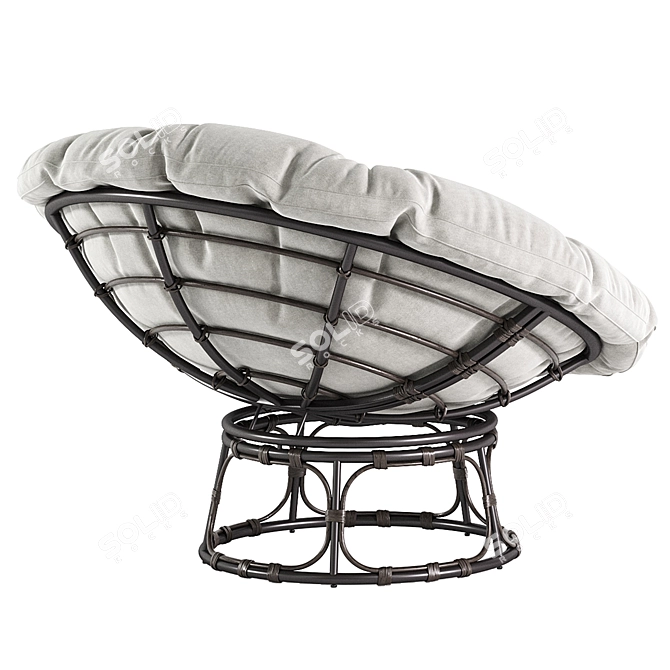 SAFAVIEH Kiraya Outdoor Papasan Chair 3D model image 6